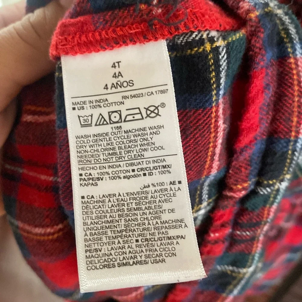 Old Navy Toddlers Red Plaid Dress